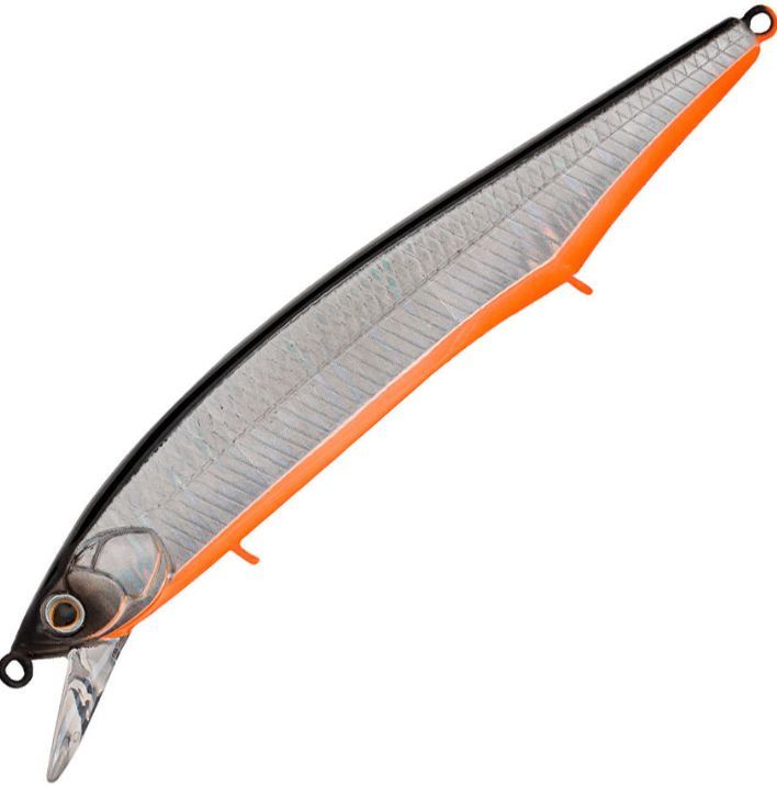 Воблер Минноу Strike Pro Intriger 120SP,  124 мм,  20, 4 гр,  Загл. 0, 5м.-1, 5м.,  Нейтральный,  цвет: A70-713 Black Silver OB,  (EG-194B-SP#A70-713)