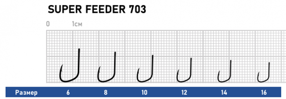 Крючок Dunaev Super Feeder 703 #10
