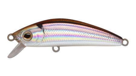 Воблер Минноу Strike Pro Mustang Minnow 60,  60 мм,  5, 8 гр,  Загл. 0, 3м.-0, 7м.,  Плавающий,  цвет: A53-EP Silver Smelt UV,  (MG-002A#A53-EP)