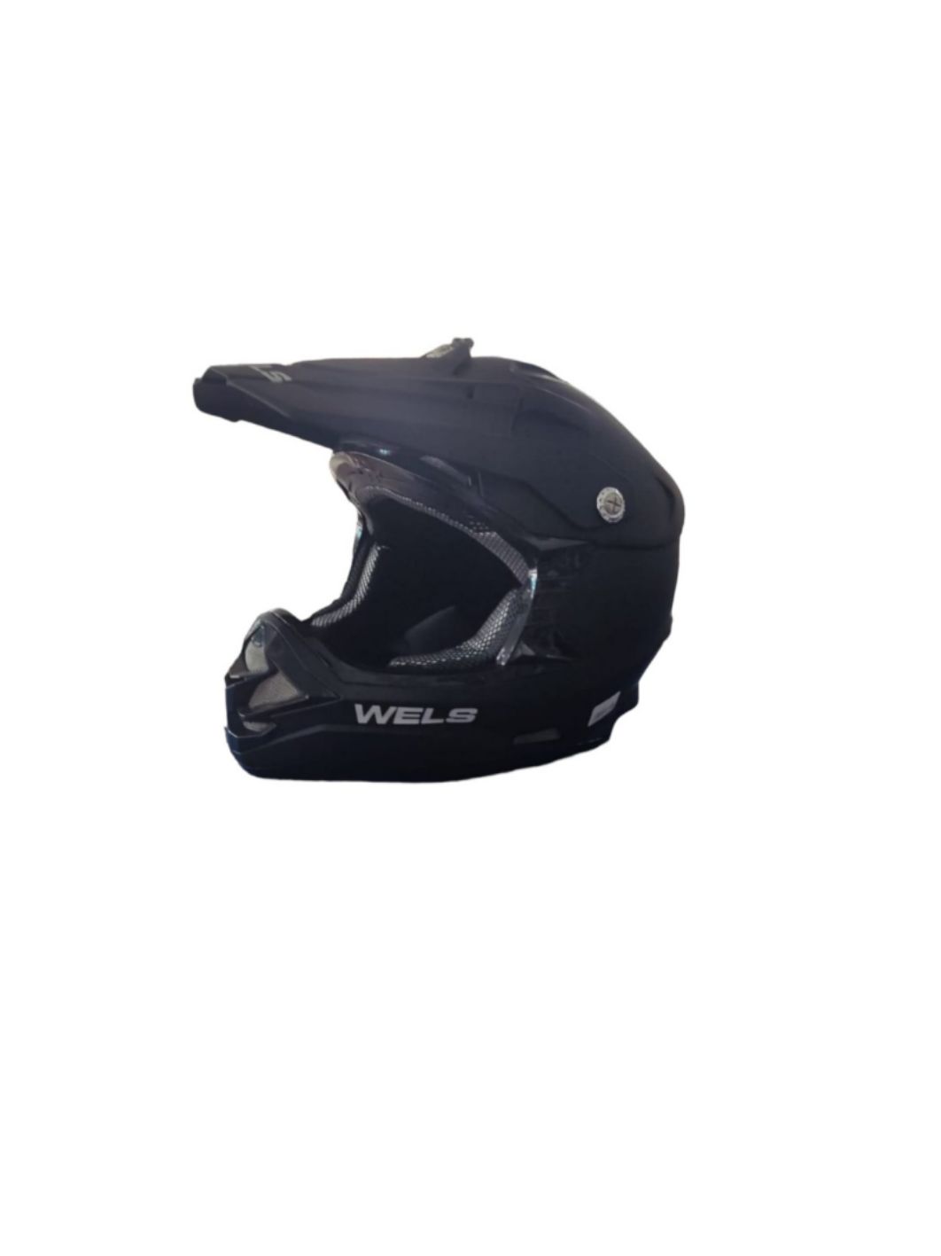Шлем кроссовый WELS 819-5 черный матовый S