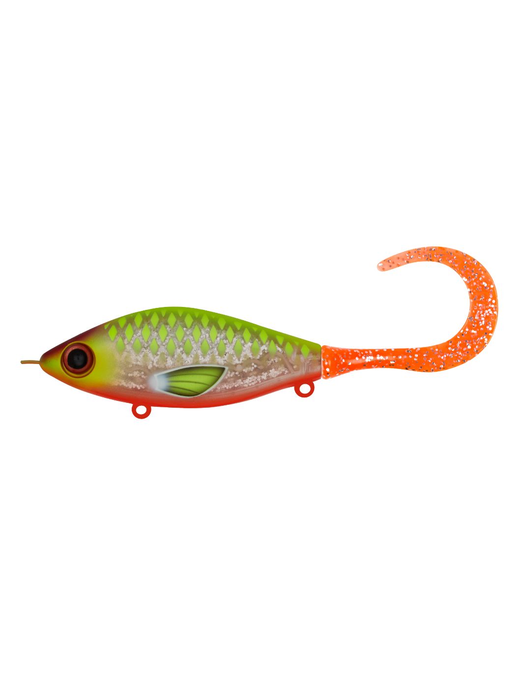 Воблер Джеркбейт Strike Pro Guppie Jr,  110 мм,  70 гр,  Загл. 0, 5м.-3, 0м.,  Тонущий,  цвет: A277G Transparent Sunrise,  (EG-208A#A277G)
