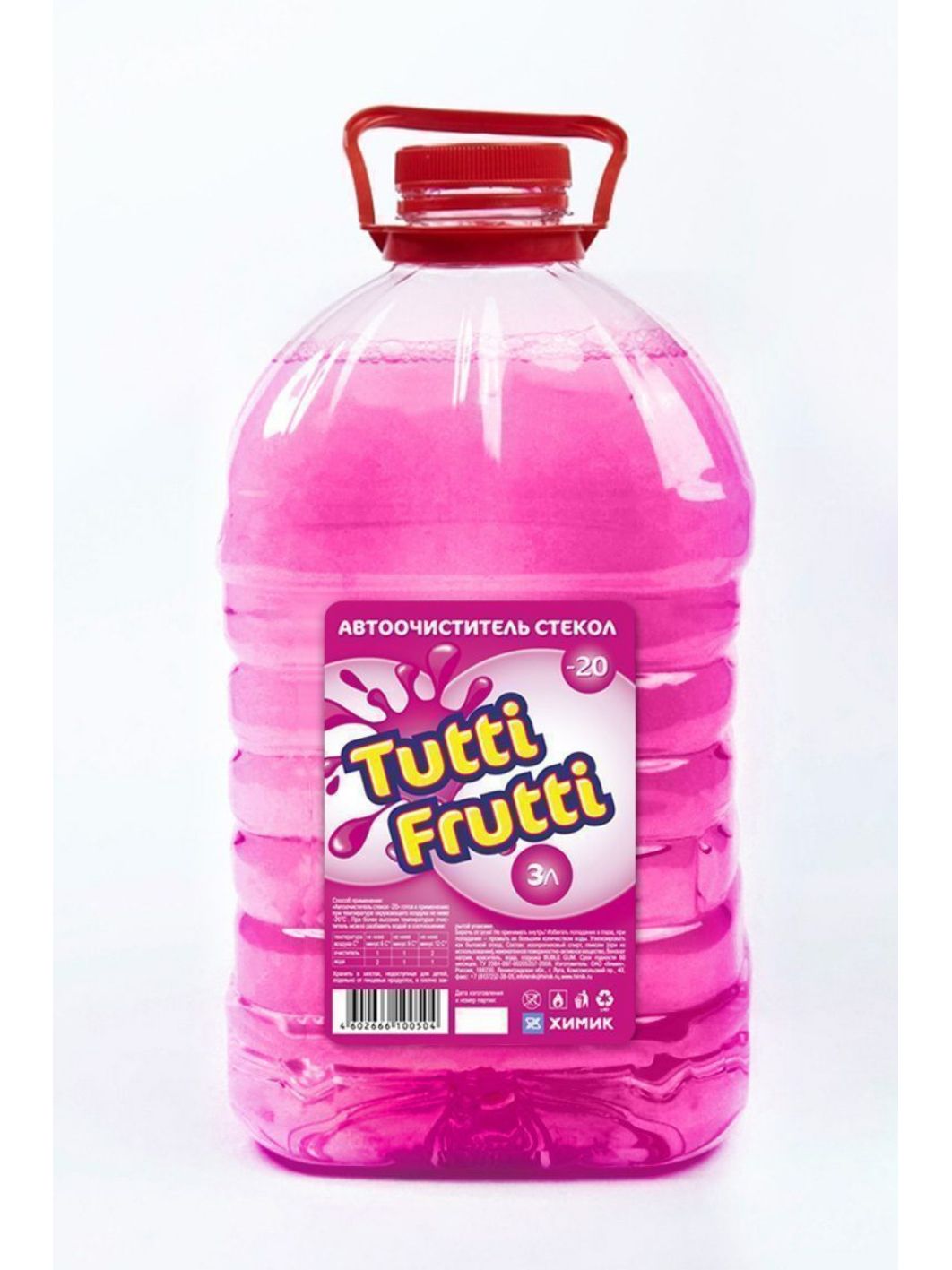 Очиститель стекла TUTTI FRUTTI -20*С 3л. ПЭТ зимний