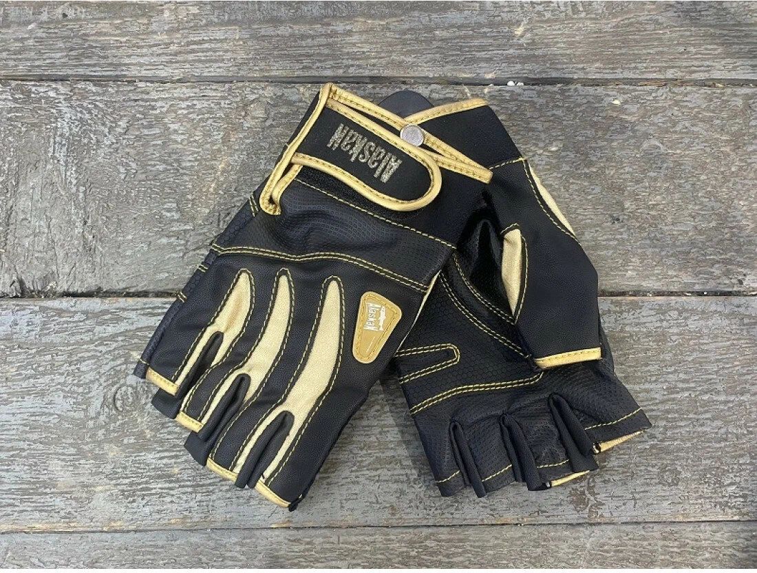 Перчатки спиннингиста Alaskan беспалые BL/Beg XL (AGWK-03XL)