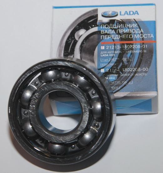 Подшипник РК 2121 вала привода переднего моста (50305) (без канавки)