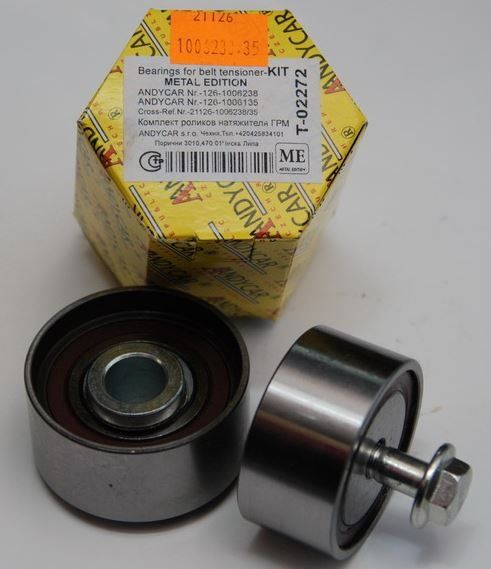Ролик ГРМ 2170 (натяжной+опорный) металл ANDYCAR T-02272 (2шт.к-т)