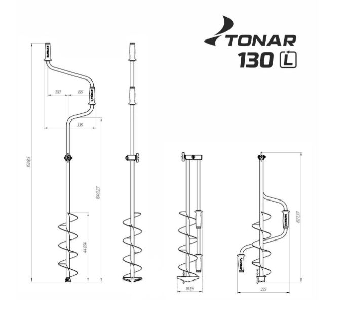 Ледобур ЛР-130Д 130мм двуручный (Барнаул)