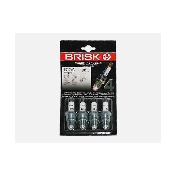 Свеча BRISK LR17YС ГАЗ, УАЗ дв.405, 406, 409 (4шт./к-т) ключ на 21 (аналог А14ДВРМ 0, 7)