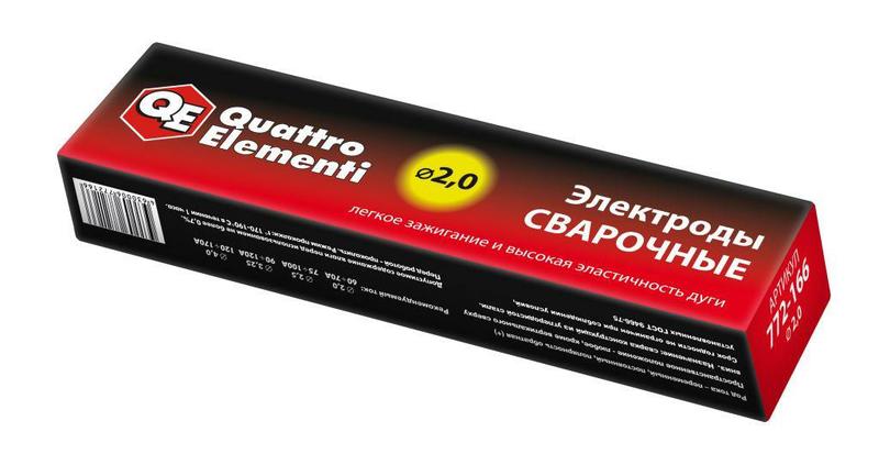 Электроды сварочные ОЗС12 Ø4, 0мм (0, 9кг) QUATTRO ELEMENTI (772-159)