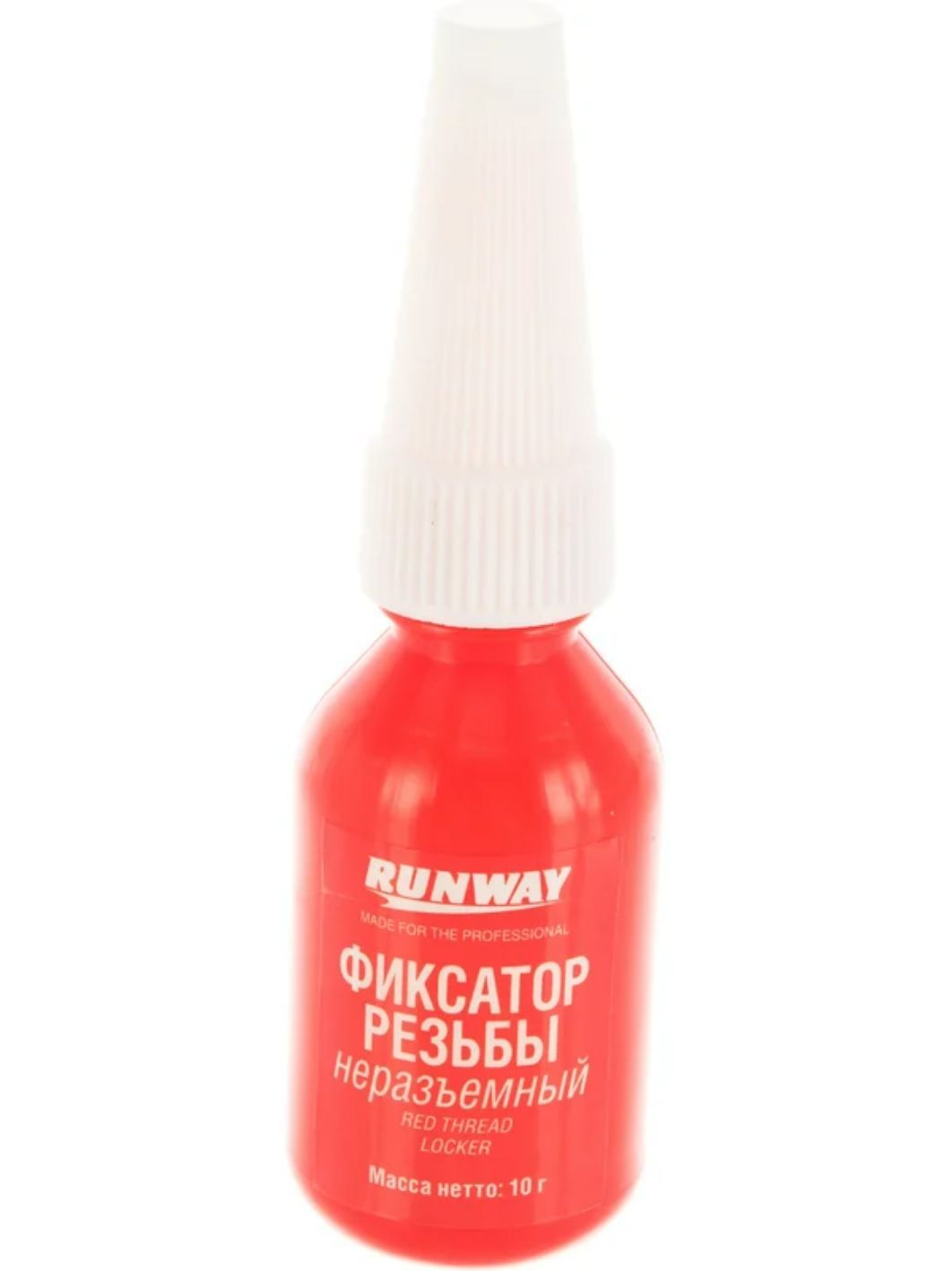 Фиксатор резьбы RUNWAY неразъёмный красный 10гр