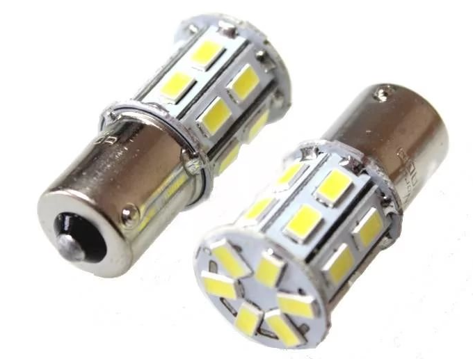 Светодиод 24V P21W (S25) белый 20SMD YADA (904819) (1шт.)