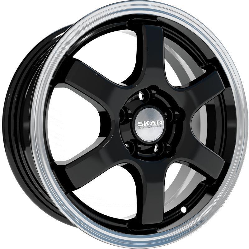 Литой диск СКАД Киото 6x15/5x100 D57.1 ET38 антрацит алмаз комплект 4шт.