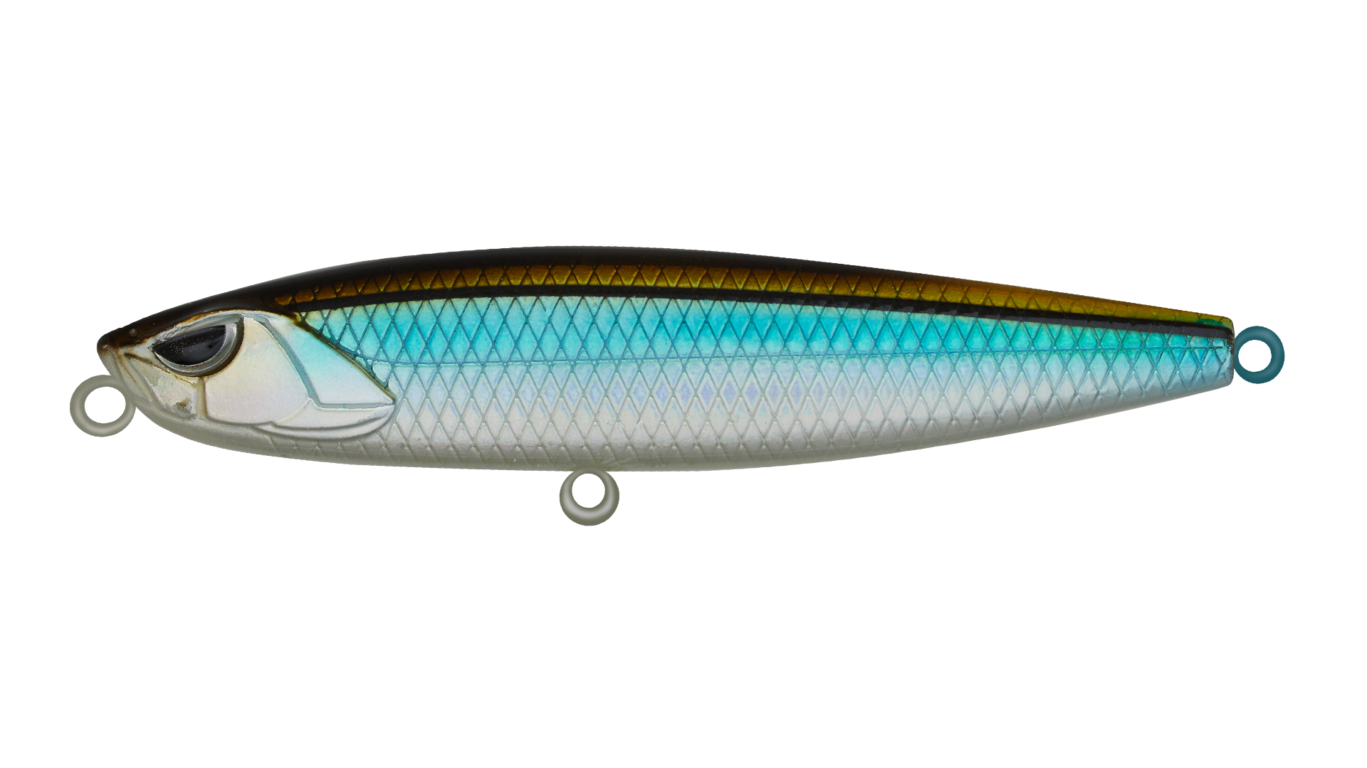Воблер Стикбейт Strike Pro Scud Stick 70S (Slide Bait Heavy One 70),  70 мм,  16, 5 гр,  Загл. 0, 5м.-4, 0м.,  Тонущий,  цвет: 611T Silver Blue Smelt,  (EG-245#611T)