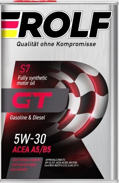 ROLF GT 5W30 A5/B5 SL/CF 1л синтетическое моторное масло