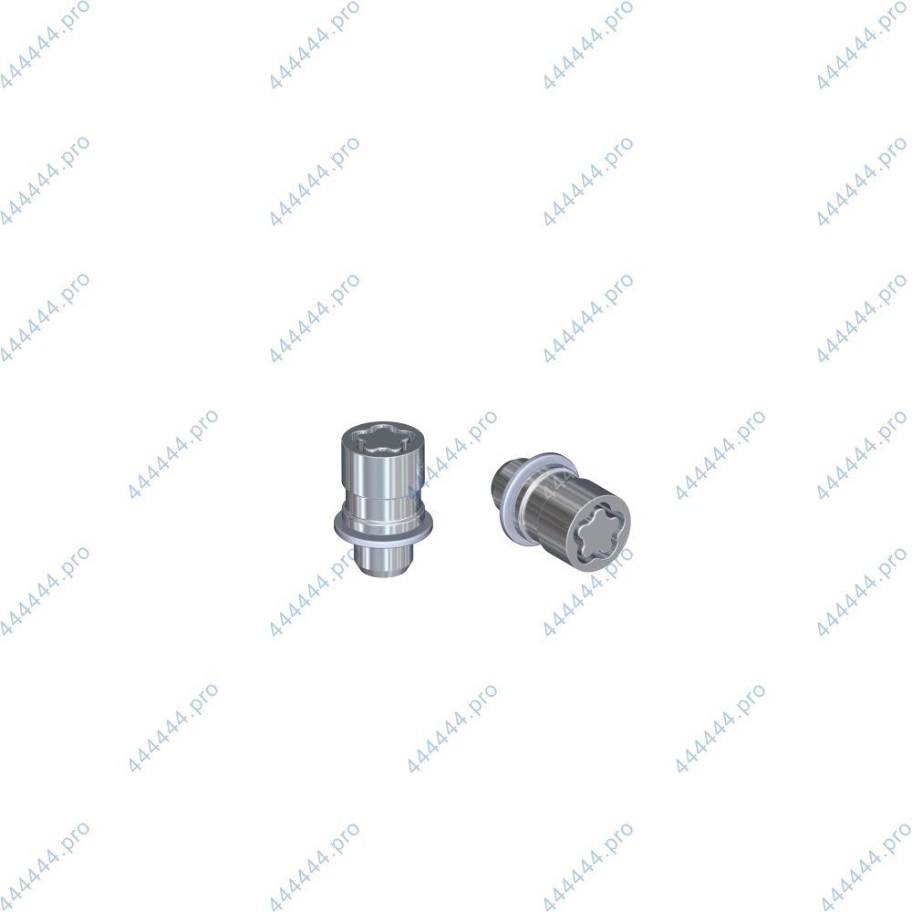 Секретки гайка 12*1.5 36 шайба 4+2ключа хром LS 57700TYSP