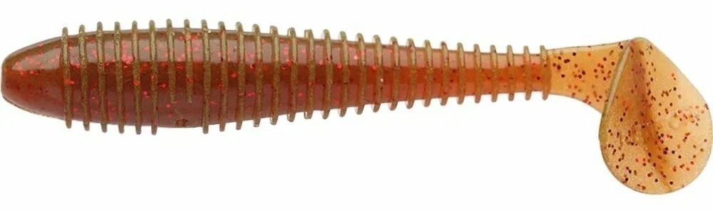 Приманка съедобная Keitech Swing Impact FAT 4.3" PAL #07 Motor Oil Red Flake