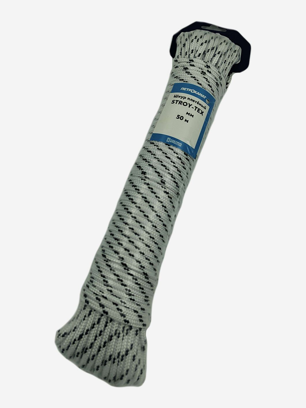 Шнур плетёный STROY-TEX 5, 0 мм,  тест 320 кг,  50 м,  евромоток