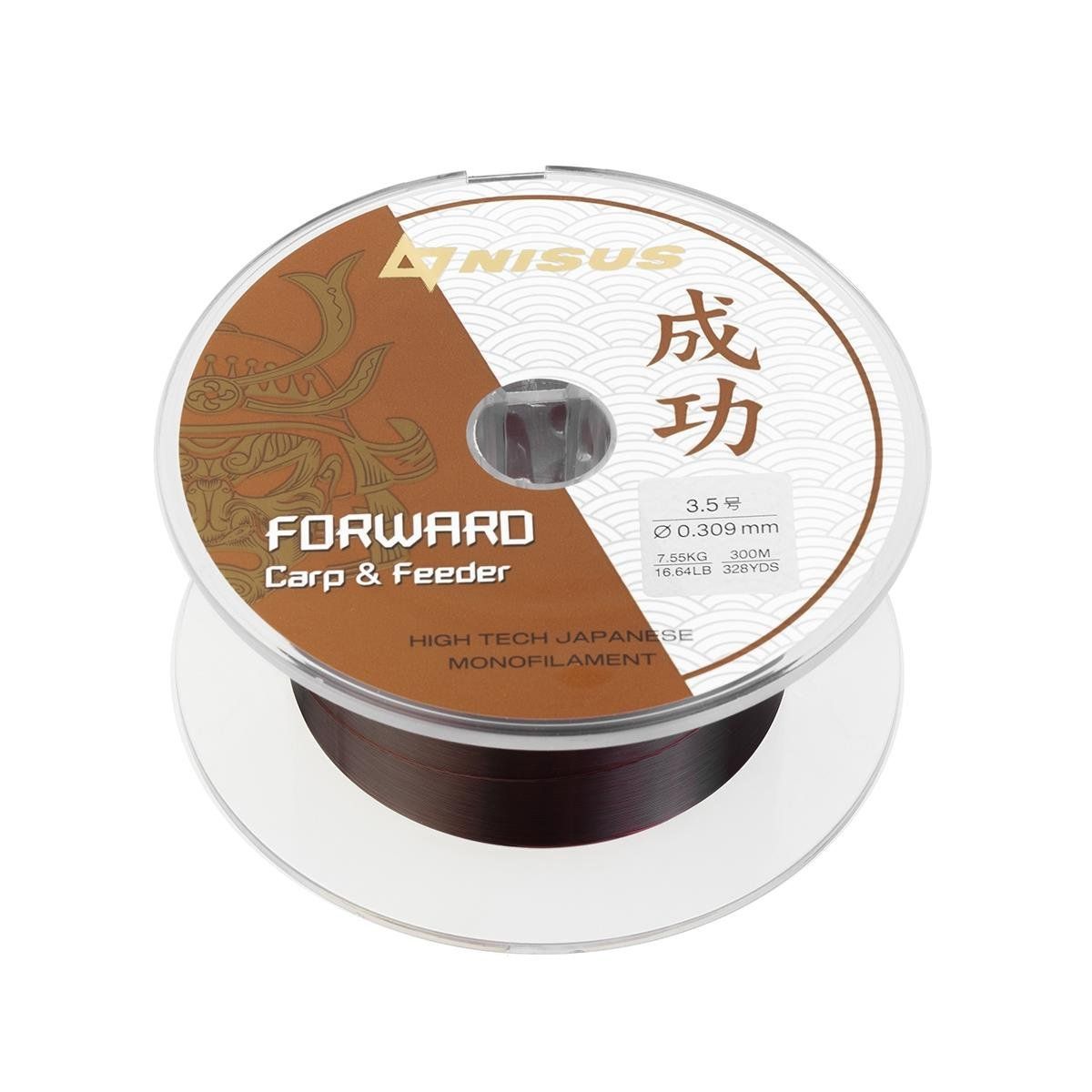 Леска FORWARD Carp&Feeder brown 0, 261mm/300m Nylon Nisus 