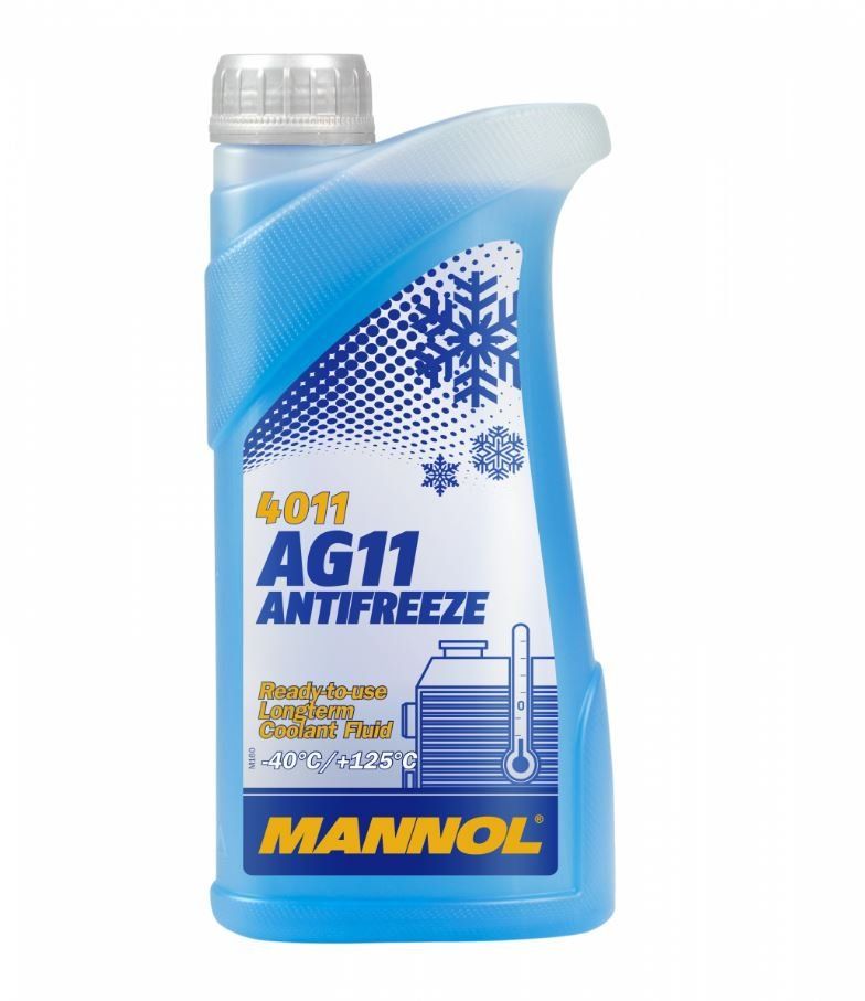 Антифриз MANNOL Antifreeze AG11 (-40 °C) Longterm 4011 1л синий готовый