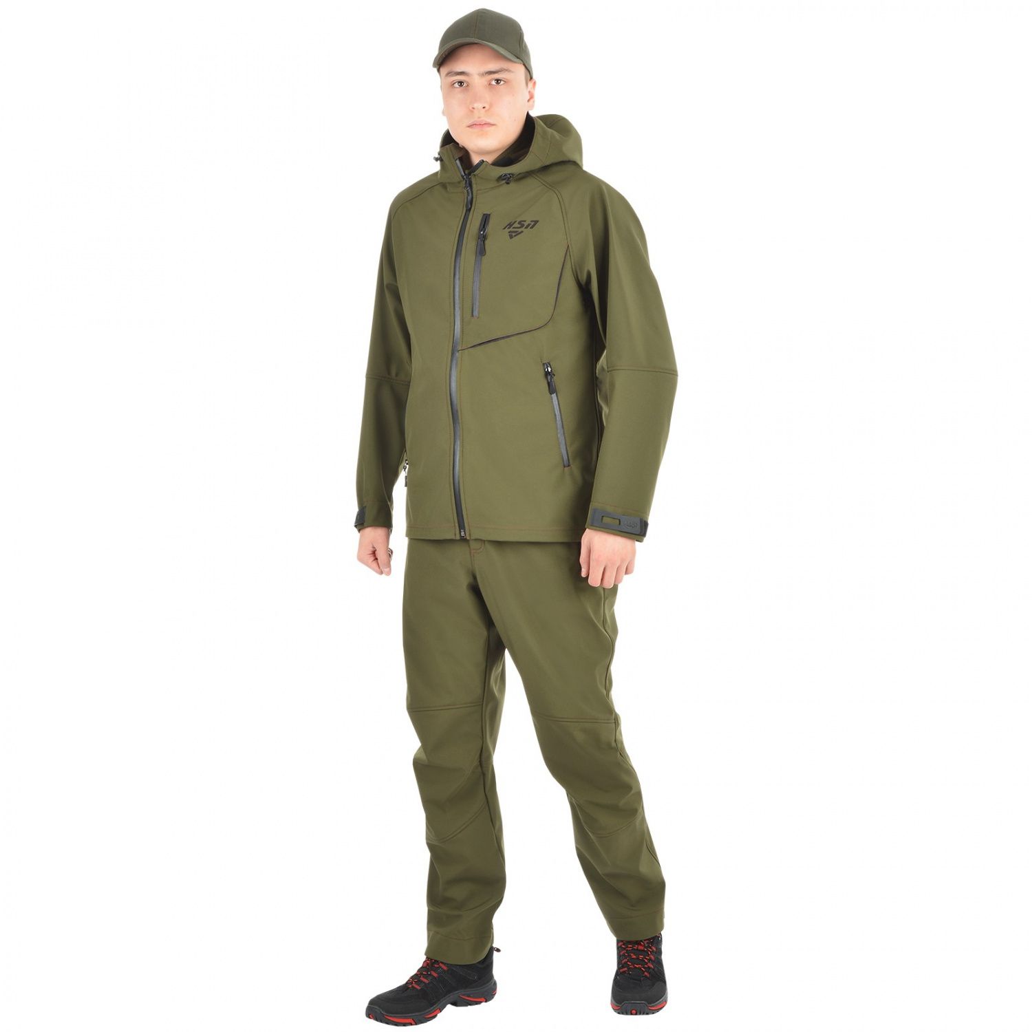 Костюм мужской "Orlan",  softshell,  хаки (52-54/176) м