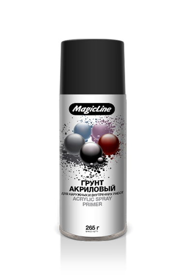 Грунт MAGIC LINE RAL 9004 черный 265гр