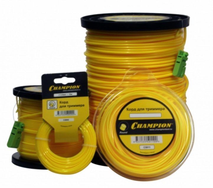 Корд триммерный Ø1.6мм круглый (90м) CHAMPION C5009