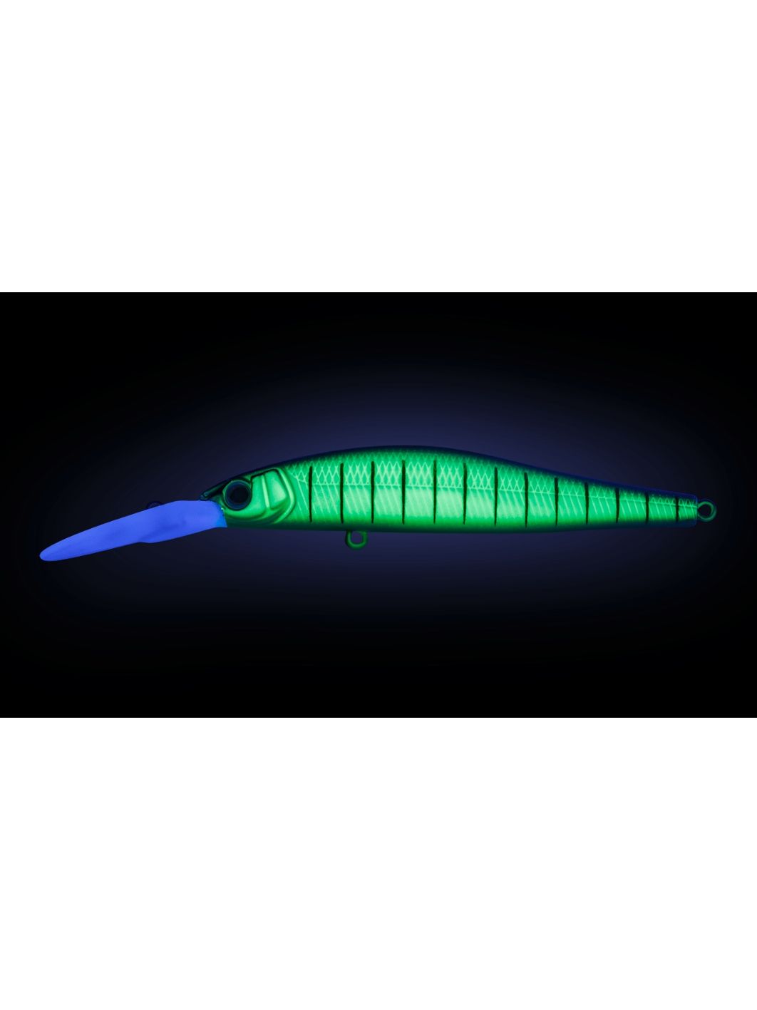 Воблер Минноу Strike Pro Jumper DR 110SP,  110 мм,  18 гр,  Загл. 1, 5м.-4, 0м.,  Нейтральный,  цвет: 597S Blue Mat Tiger,  (EG-192CL-SP#597S)