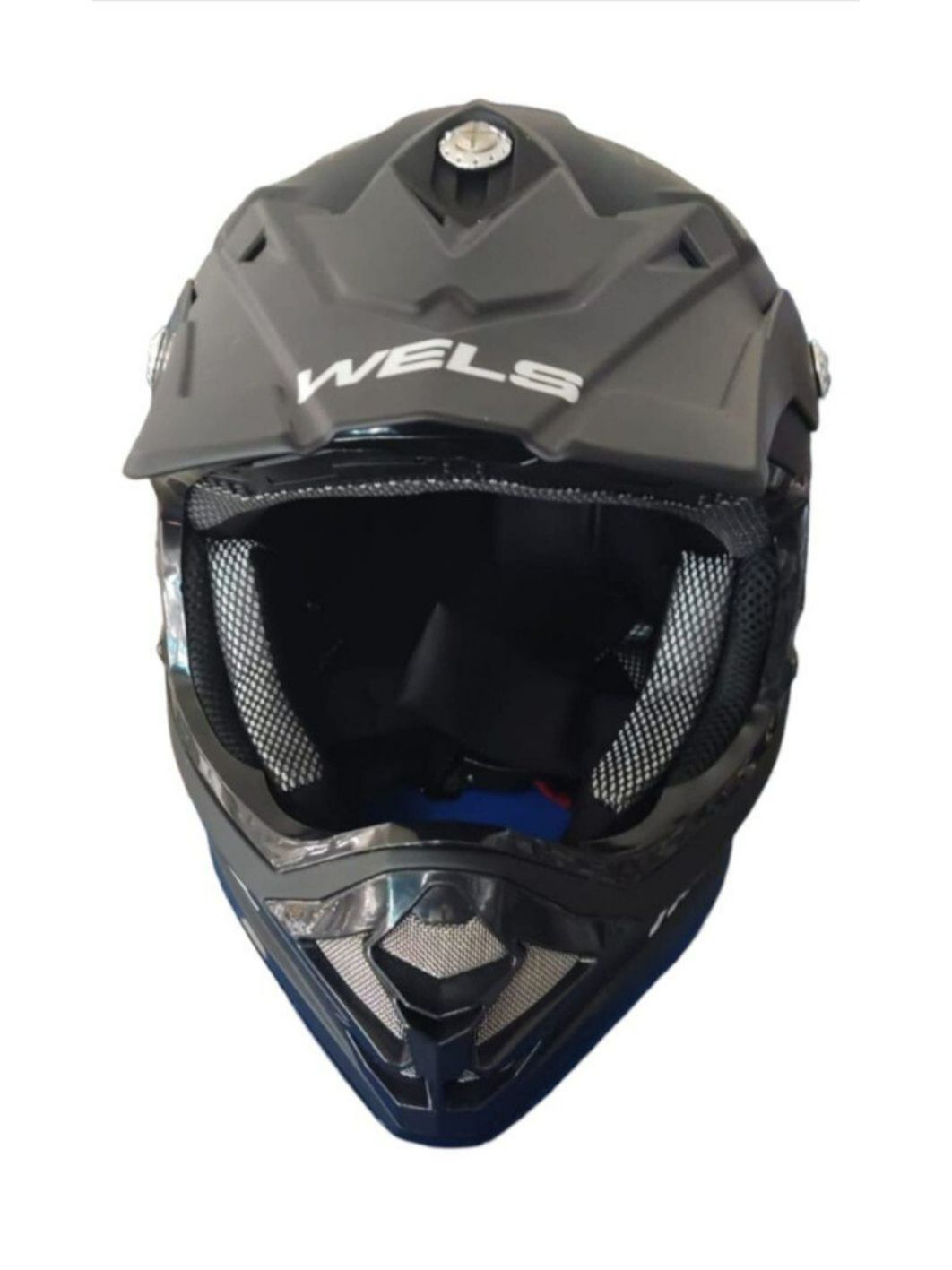 Шлем кроссовый WELS 819-5 черный матовый S