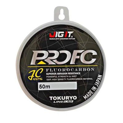 Леска флюорокарбон Jig It x Tokuryo Fluocarbon Pro FC 3.0 50 m