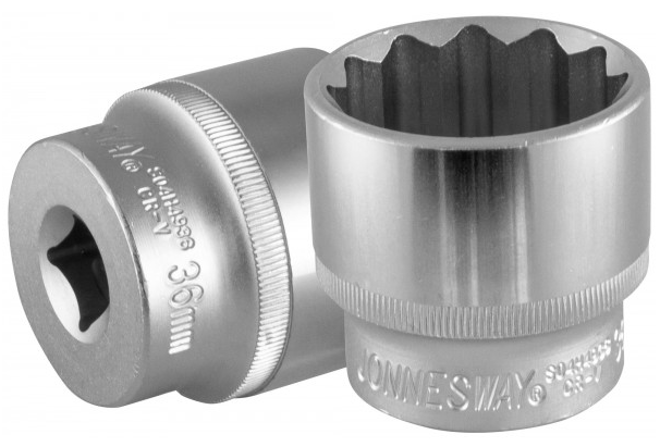 Головка торцевая 1/2" 12-гранная 36мм JONNESWAY S04H4936