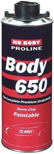 Антигравий HB BODY PROLINE 650 1кг черный под пистолет