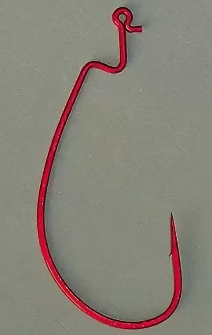 Крючки офсетные Vanfook DM-22 #1/0 red