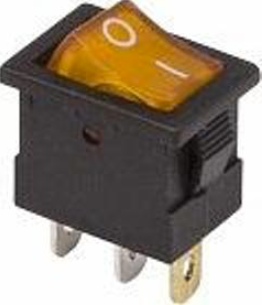 Выключатель тумблер ON/OFF (12V, 10A) желтый с подсветкой NY (905439)