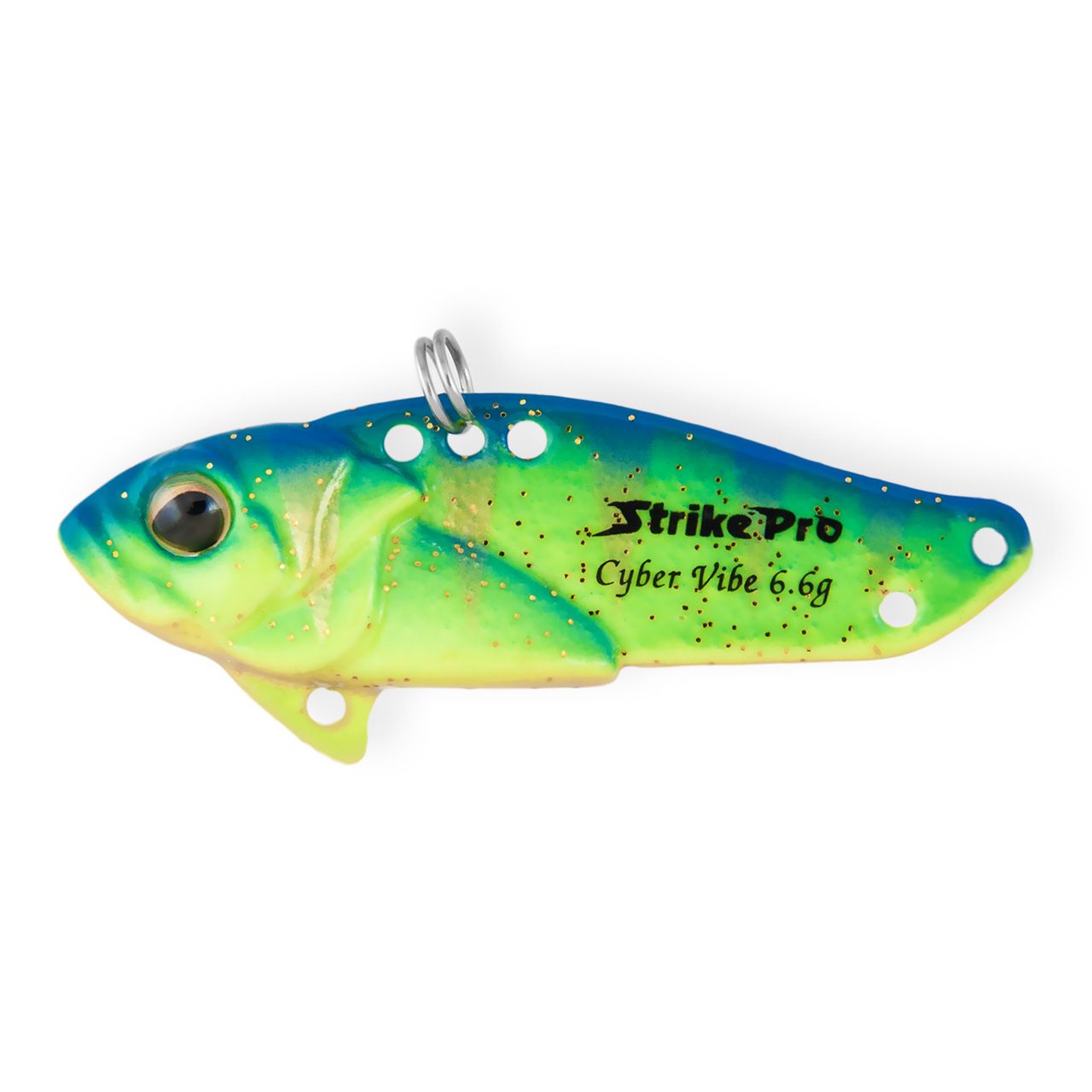 Блесна-цикада Strike Pro Cyber Vibe 45,  45 мм,  9, 1 гр,  цвет: Glowing Blue Lemon,  светящийся,  (JG-005C#A172FL)