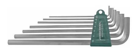 Набор ключей Г-образных шестигранных (2.5-10мм) Extra Long (7пр.) JONNESWAY H03SM107S
