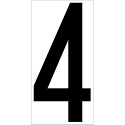 Наклейка-цифра наружняя д/грузовиков "4"