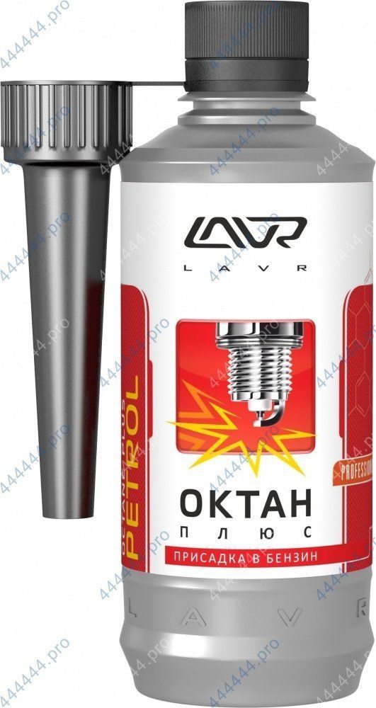Октан Плюс LAVR Octane Plus присадка в бензин (на 40-60л) с насадкой 310мл
