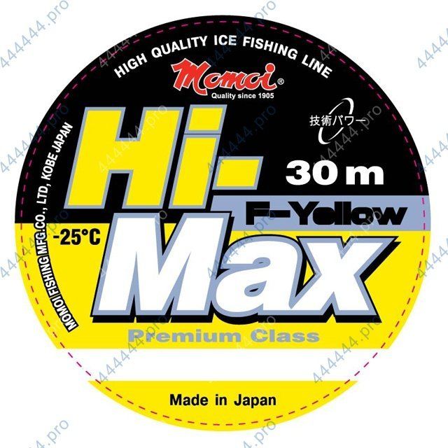 Леска зимняя Hi-Max F-Yellow 0, 20 мм, 4, 5 кг, 30 м (шт.)