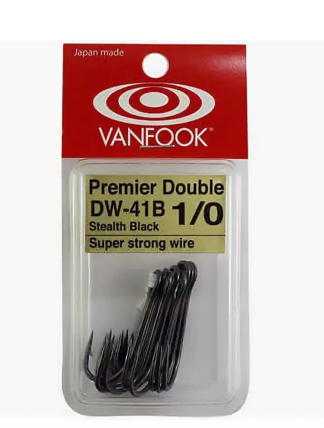 Двойники VANFOOK DW-41 B #1/0 stealth black