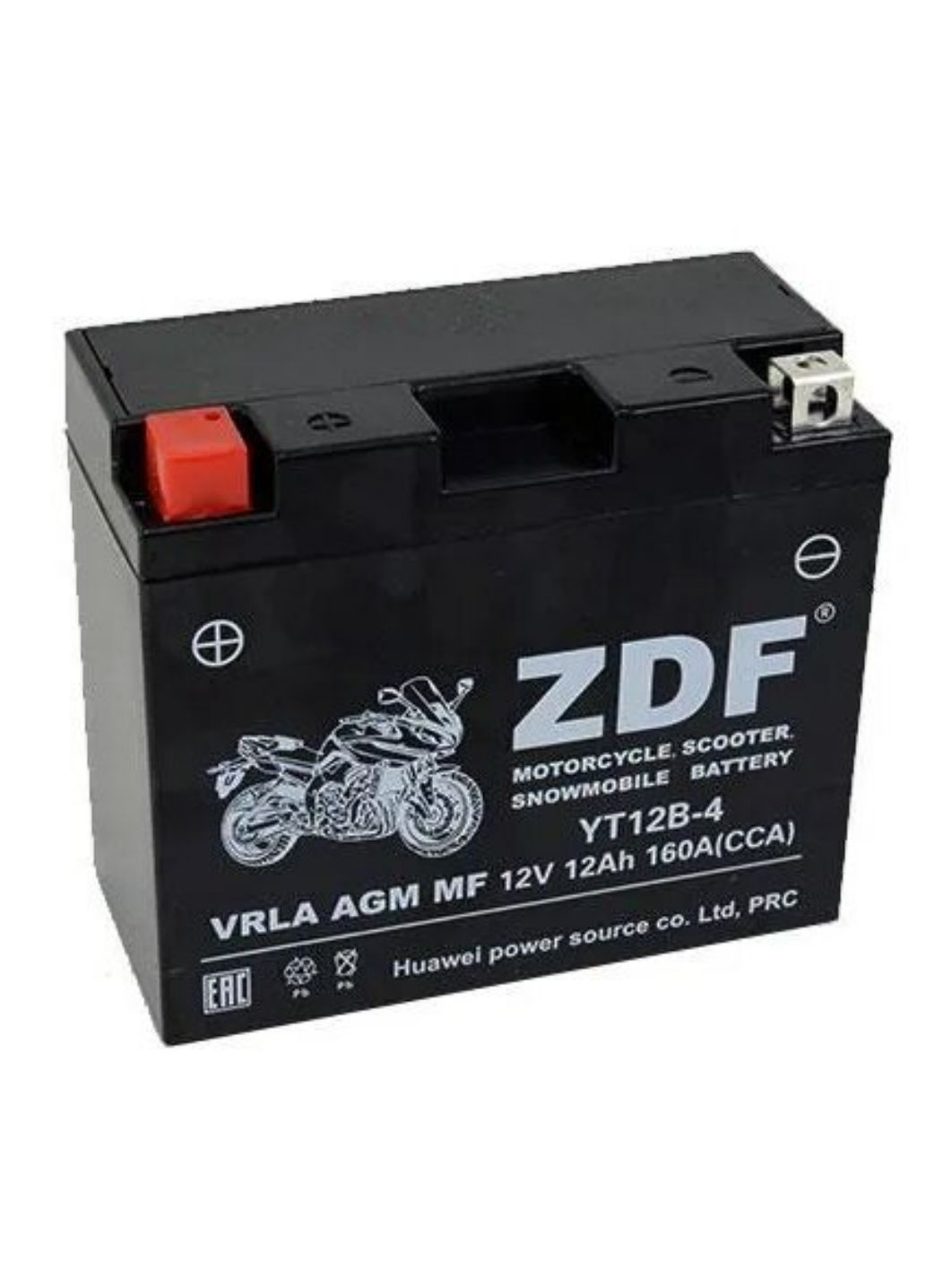 Аккумулятор ZDF 1212.1 VRLA AGM MF YT12B-4 151*70*131