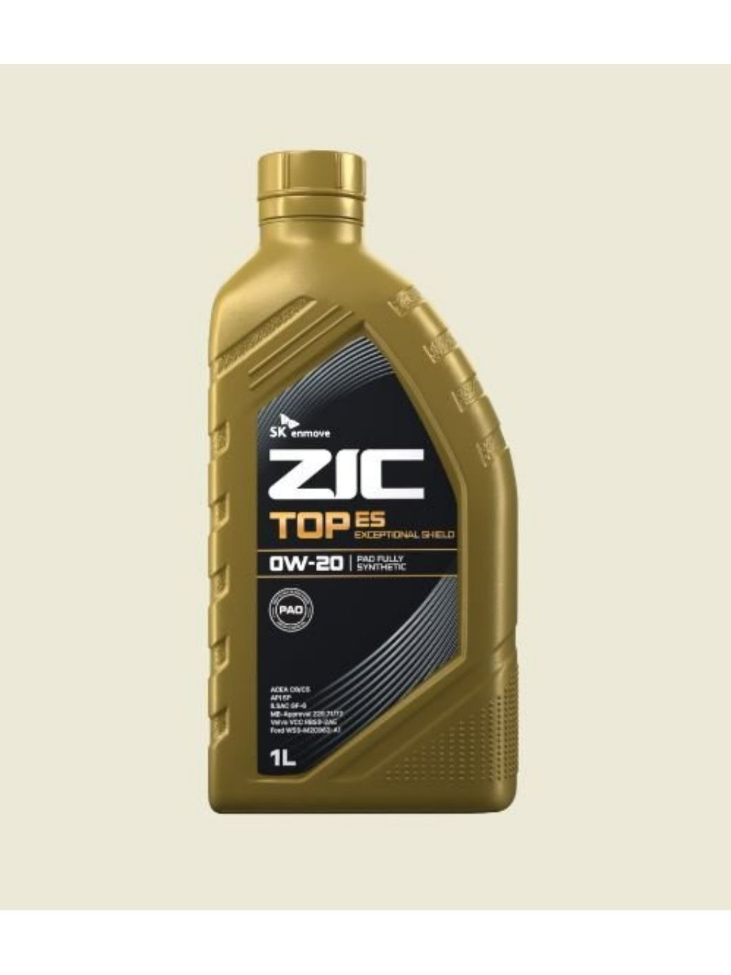 ZIC TOP ES 0W20 1L синтетическое моторное масло