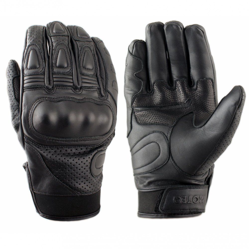 Перчатки Moteq Crossfire кожанные черные M