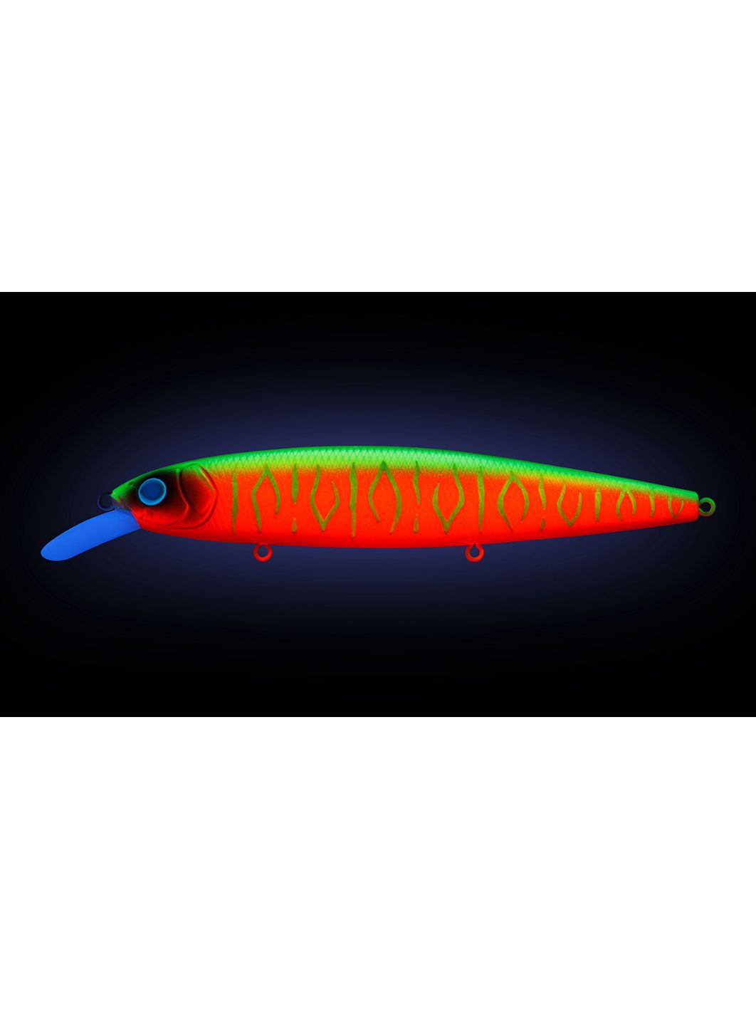 Воблер Минноу Strike Pro Bold 130SP,  130 мм,  24, 5 гр,  Загл. 1, 3м.-1, 8м.,  Нейтральный,  цвет: A230S Watermelon Mat Tiger,  (EG-191-SP#A230S)