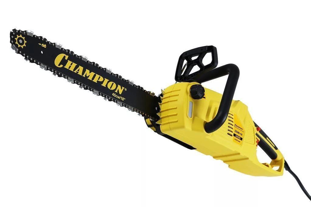 Электропила цепная CHAMPION 324N-18 (2400Вт,  18"3/8*1.3*62зв. 4, 66кг)