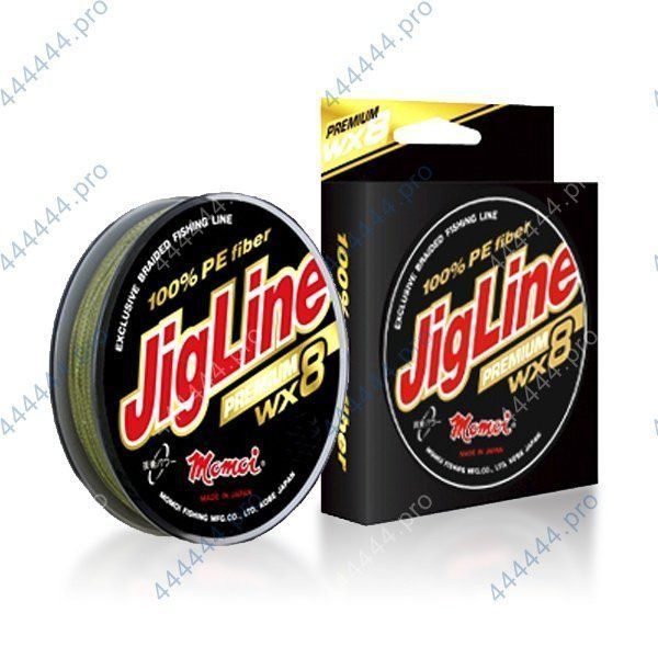 Шнур JigLine Premium WX8 0, 16 мм, 13 кг, 150 м,  хаки
