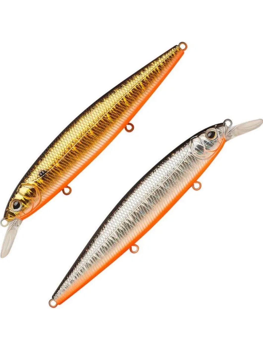 Воблер Минноу Strike Pro Bold 110SP,  110 мм,  15, 4 гр,  Загл. 0, 8м.-1, 5м.,  Нейтральный,  цвет: A70-613-SBO Double Silver/Smoked,  (EG-191A-SP#A70-613-SBO)