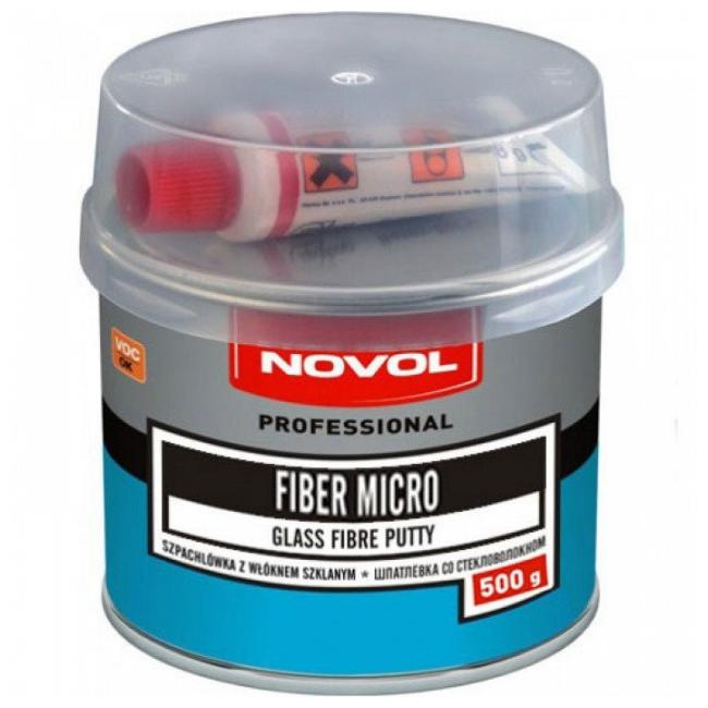 Шпатлевка NOVOL 1231 FIBER MICRO 500гр стекловолокно