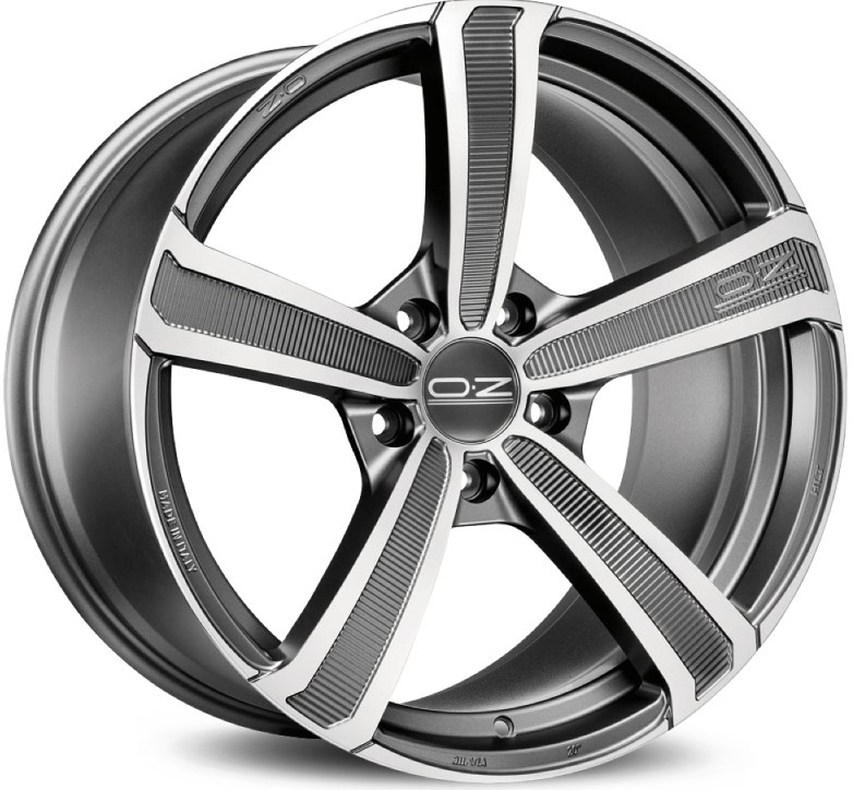 OZ Montecarlo HLT 8, 0x19 5/108 ET45 d-75 Matt Dark Graphite Diamond Cut (W0197820049) d-L