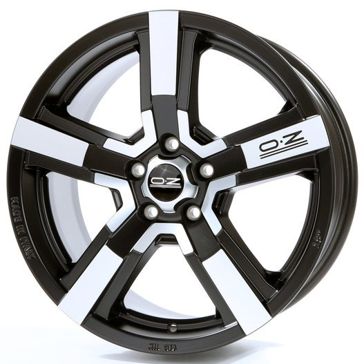 OZ Versilia 8, 0x18 5/130 ET43 d-71, 6 Matt Black Diamond Cut (W0181500154)