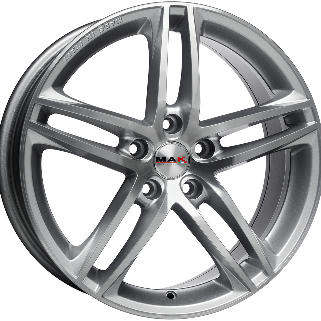 MAK Variante 8, 0x18 5/112 ET42 d-76 Hyper Silver Mirror Face (F8080IAM42VK)