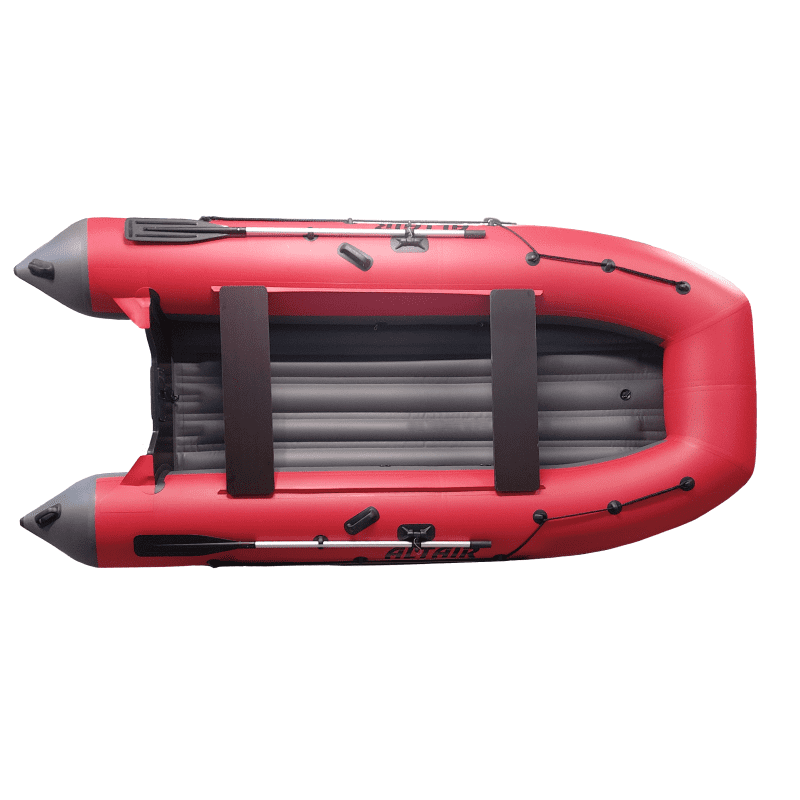 Лодка ПВХ ALTAIR HD 400 S НДНД Красно-серая